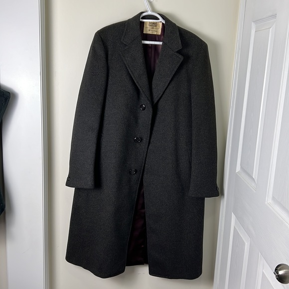 Vintage Freedman Boyfriend Oversized Outerwear Wool Trench Slouch Coat Sz large - Picture 2 of 13
